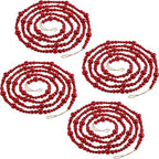 Boao Christmas Wooden Beads Garland, Christmas Tree Decor (Red) by Boao