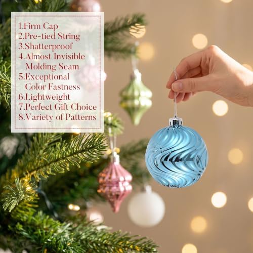 Valery Madelyn 100ct Christmas Tree Decorations Ball Ornaments Set - Image 6