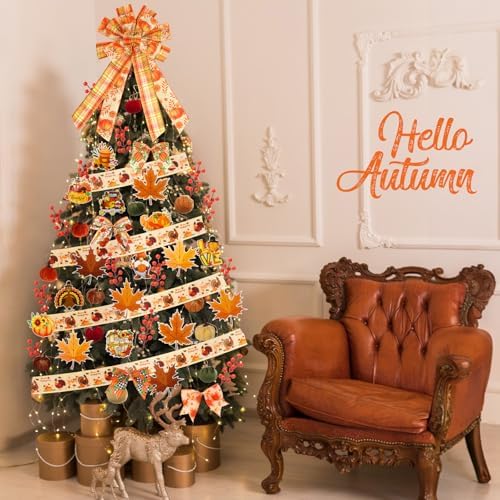 43 Pcs Thanksgiving Tree Ornaments Decorations Tree Topper Hanging Ornaments for Home Fall Holiday Party Decoration - Image 6