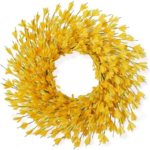 26 in Fall Wreath for Front Door, Autumn Thanksgiving Decor(Bright Yellow) by FLAGLY