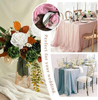 YMHPRIDE 12 Pack Cheesecloth Table Runner 35x120in Sage Green Table Runner - Image 6