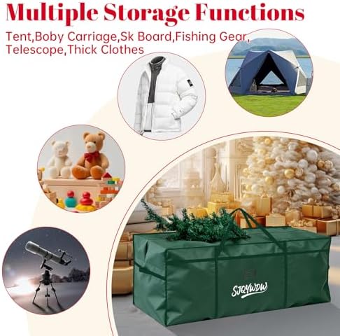 Christmas Tree Storage Bag, 12Ft Christmas Tree Bag Reusable Heavy - Image 5