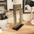 iwa concept Islamic Mihrab Acrylic Tabletop Decor - Arabic Calligraphy Mirror Effect Shelf Art - Modern Ramadan & Eid Home Decoration - Elegant Muslim Gift for Desk & Bookshel by iwaconcept
