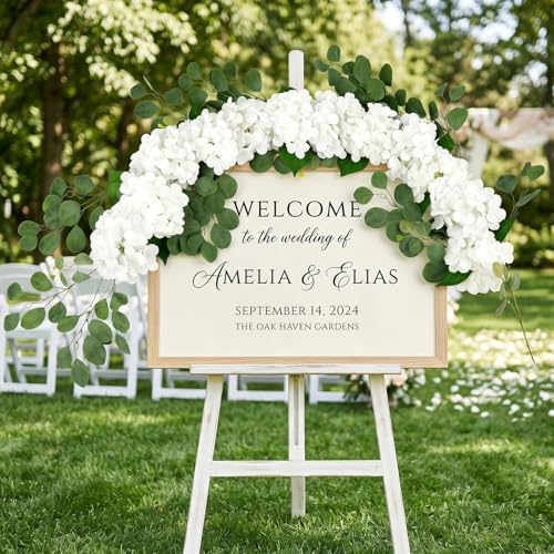 Auihiay Artificial Hydrangea Flower Garland, Wedding Arch Flowers - Image 5