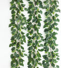 Mizii 3 Packs Artificial Vines Garland 78'' Fake Ficus Vine Greenery Garland Silk Green Leaves Decoration Faux Hanging Plants for Wedding Table Centerpieces Wall Room Decor (78in) by Mizii