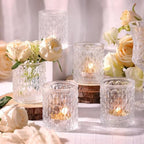 36pcs Clear Votive Candle Holders, Glass Candle Holders for Wedding Table Decorations, Tea Light Candle Holder, Candle Votives for Baby Shower Christmas Party Table Decor, Home Decor by TripodBird
