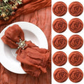 Mixweer 100 Pcs Gauze Cheesecloth Napkins 19.7 x 19.7 Inch, Terracotta by Mixweer
