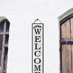 64x8 Inch Rustic Farmhouse Style Vertical Welcome Sign for Front Porch - Wood Plank Set, Heartfelt "Welcome to Our Home" Message, Fits Indoor & Outdoor Spaces - Image 5