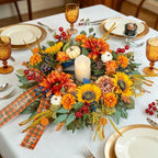 24 Inch Harvest Fall Wreaths for Front Door, Rustic Harvest Autumn Wreath - Image 4