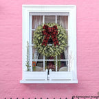 Pansu Boxwood Wreath, Artificial Green Wreath 18 Inch - Image 4