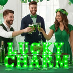Aurelema Sukkot Large LED Letter Sign LED Lights, Lucky Charm, 8.27 Inches - Image 5