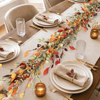 Fall Decor, Fall Garland, 6FT Autumn Eucalyptus Leaves Garlands - Image 3