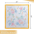 Maison d' Hermine Cloth Napkins Set of 4 Reusable 100% Cotton (20" x 20") - Image 4