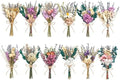 12/24PCS Handmade Dried Flower Bouquet with Stems Natural Dried Wildflowers 7.5 Inch Mini Dry Flowers for Vase Farmhouse Decor, Wedding Styling, Photography Props, Gift DIY(12pcs, Lavender) by Unknown