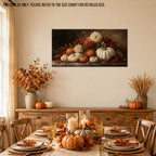 WAXWHELK Pumpkin Fall Canvas Wall Art, Autumn Thanksgiving Rustic Farmhouse Painting Pictures Artwork for Bedroom Living Room Home Decor (16"x32") - Image 4