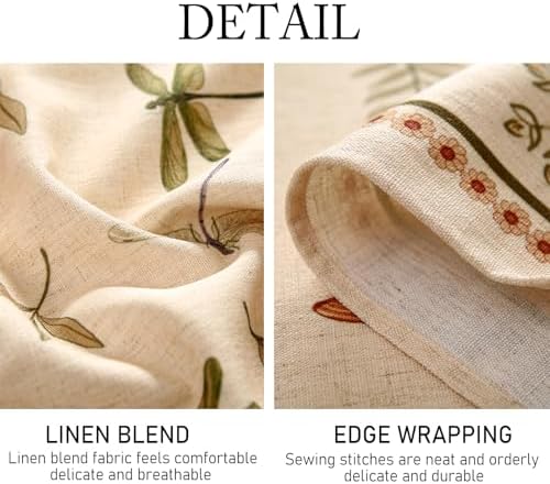 ISAENNE Designer Round Elegant Classic Tablecloth,Diameter 67" - Image 4