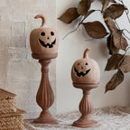 DN DECONATION Halloween Fall Pumpkin Decor, Jack O Lantern Tealight Holders - Image 4