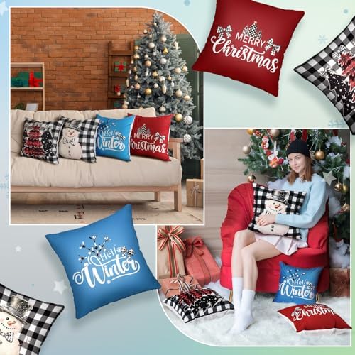 Mindsoft 20 Pcs Holiday Pillow Covers 18 x 18 Easter Pillow Cover Spring Summer 250th Anniversary Pillowcase Decorative Seasonal Cushion Case for Farmhouse Home Sofa(Festival) - Image 4