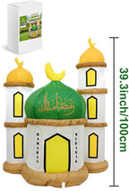 Eid Gift Inflatable Masjid Decoration with LED Lights - Indoor/Outdoor Electric Blow-Up Yard Décor, 40" Tall (Masjid Model) - Image 5