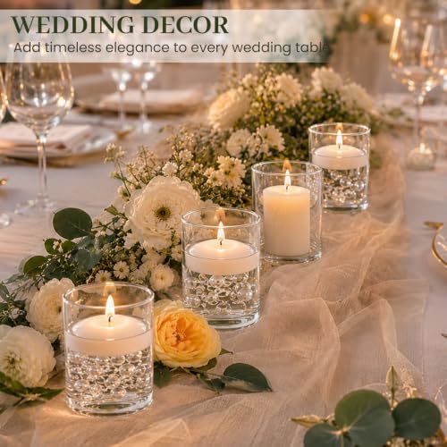 UPBUD 4 Inch Glass Cylinder Vases for Centerpieces, Small Vases for Flowers - Image 4