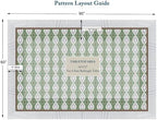 Vintage Floral Rectangle Tablecloth 60x90 Inch Sage Mosaic - Image 3