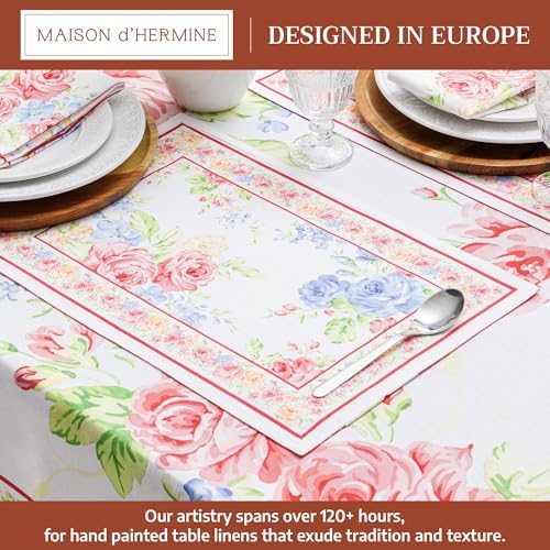 Maison d' Hermine Placemats Set of 4 Reusable 100% Cotton (13"x19") - Image 2