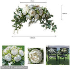 Wedding Arch Flowers 30 Inch Rustic Artificial Floral Swag Decor - Image 2