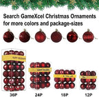Maroon 8.0" Extra Large Christmas Ornaments - Christmas Tree Decoration Balls Shatterproof Hanging Shiny Balls for Birthday Holiday Wedding Decorations Set of 2pcs - Image 7