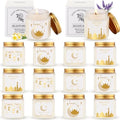 MTLEE 12 Pcs Ramadan Gifts Ramadan Mubarak Scented Candles Jar Eid Candles Eid Mubarak Muslim Scented Light Islamic Party Favors Gifts for Home Muslim Islam Festival Holiday Decor (White) by MTLEE