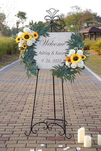 ponatia Artificial Sunflowers Wedding Arch Flowers Set of 2 - Image 2