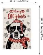 Seasonal Garden Flags Sets - Boxer Decortions Dog Flags Double Sided Flags Set of 11 Holiday Farmhouse Indoor Outdoor Yard Lawn Christmas Gifts Decor 12.5x18 Inch - Image 2