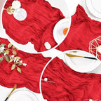 16 Pack Red Cheesecloth Table Runner 20 x 120 inch Gauze Table Runners 10 FT Long,Semi Sheer Boho Cheese Cloth Fabric Table Runner Bulk for Party,Wedding,Baby Shower,Bridal Shower Decoration - Image 7