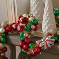Thiccywoov 6 ft Christmas Ball Garland Ornament with Bows Decorations by Jgiusenfg