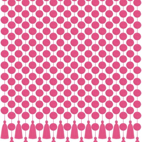 Yalikop 10 Pcs Pom Pom Garland 5 ft Diwali Party, Pink by Yalikop