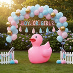 Hungdao 4FT Giant Pink Inflatable Duck Party Decoration Blow up Duck for Birthday Bridal Shower Baby Shower Pink Party Decorations Indoor Outdoor Decor - Image 4