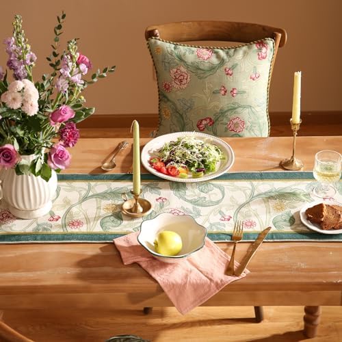 Patdrea Designer Vintage French Linen Table Runner,12"X87"-Cecilia A - Image 6