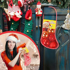 Leyndo 100 Pcs Long Mesh Christmas Stockings Bulk 50 12 Inches Christmas Stockings with 50 Santa Header Card Candy Cane Xmas Stocking for Event Gift Stuffing Family Holiday Party (Yellow) - Image 4