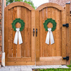 VitalCozy 24 Pcs White Wreath Sash Cotton Blank Ribbon - Image 4