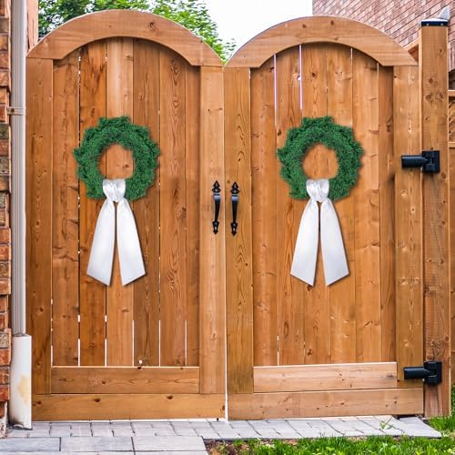 VitalCozy 24 Pcs White Wreath Sash Cotton Blank Ribbon - Image 4