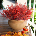 RECUTMS Artificial Fall Flowers Lavender Fake Burgundy Plants Gothic 36Pcs by RECUTMS