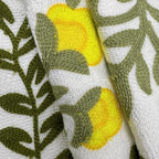 Alysheer Embroidered Decorative Throw Pillow Cover 18"x 18" Set of 2 Yellow - Image 4
