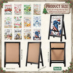 AceOrbit 13 Pcs Interchangeable Seasonal Welcome Sign for Front Porch Decor - Image 2