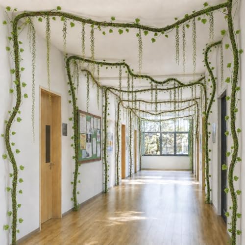 35 Pcs Artificial Bendable Vines Branches Decoration, Jungle Theme Decor - Image 4