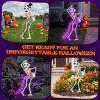 Lewondr 35" Skeleton Halloween Decorations Outdoor - Image 7