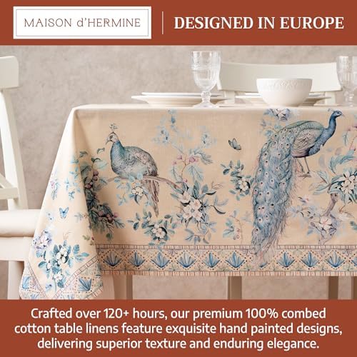 Maison d' Hermine Table Cloth Rectangle Table 100% Combed Cotton 70"x108" - Image 3
