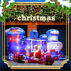 Vihose 8ft Christmas Inflatable Polar Train with LED Lights for Outdoor - Image 6