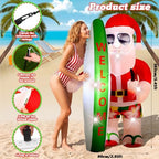 VIHOSE 5.4 ft Christmas Inflatables, Hawaiian Tropical Beach Santa Design - Image 2