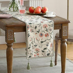 ISAENNE Designer Vintage Linen Table Runner,71"x12"-Daffy A - Image 2