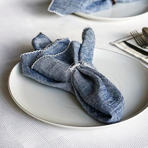 6 Pcs Ramadan Napkin Rings Ramadan Mubarak Islamic Table Decor Eid Decoration Napkin Holder Iftar Party Muslim Gift (Transparent) - Image 4