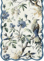 Peacock Vines Luxury Handcrafted Runner (Reversible) Cotton Quilted Fabric Machine Washable – Elegant Home Decor – 14 x 72 inches – Bloom Collection - Image 4
